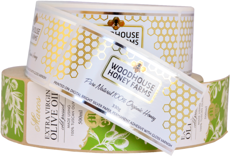 Pressure Sensitive Labels - Printed Pressure Sensitive Labels (968x641), Png Download