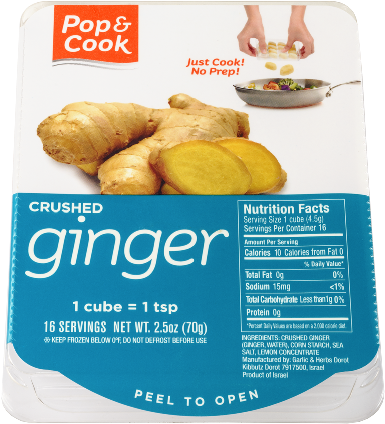 Pop & Cook's Ginger - Frozen Peeled Garlic Transparent (1080x1080), Png Download