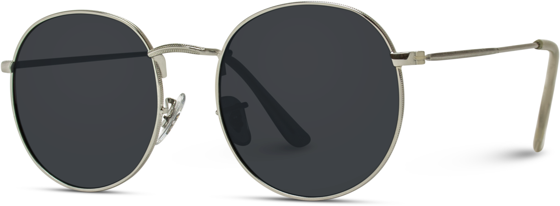 Retro Round Polarized Metal Frame Hipster Sunglasses - Ray Ban 3574n 001 71 (2048x2048), Png Download