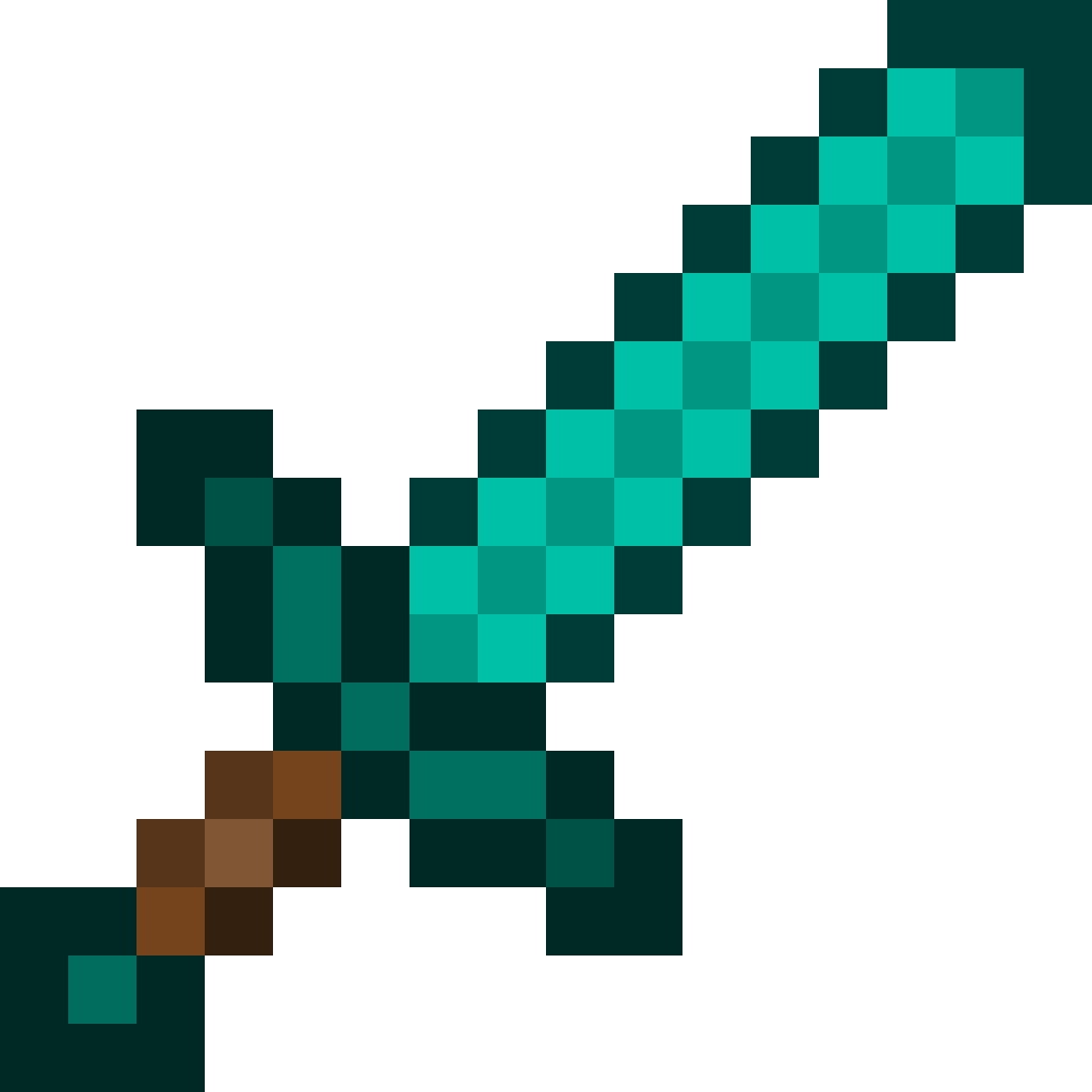 Diamond Sword 1024×1024 - Diamond Minecraft Sword (1024x1024), Png Download