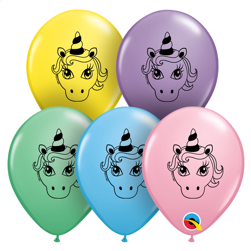 5″ Unicorn Head - Princess Balloons (803x802), Png Download