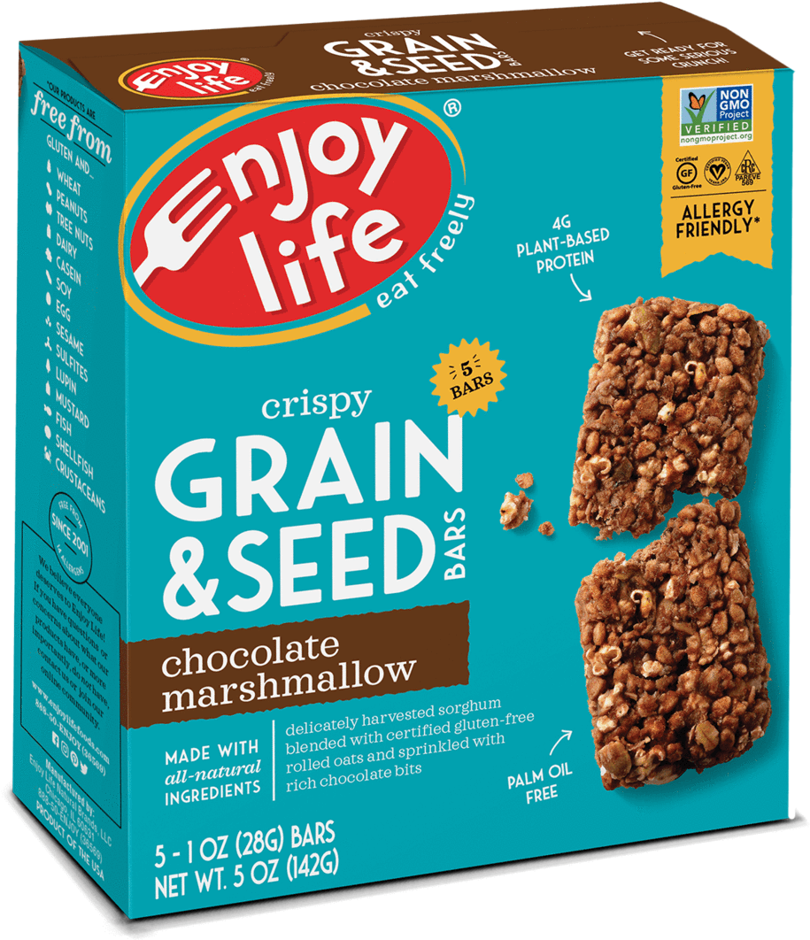Grain & Seed Bars - Enjoy Life Bars (1194x1194), Png Download