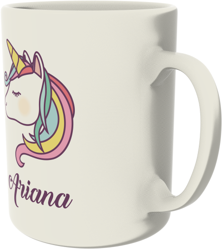 Unicorn Head - Coffee Cup (600x760), Png Download