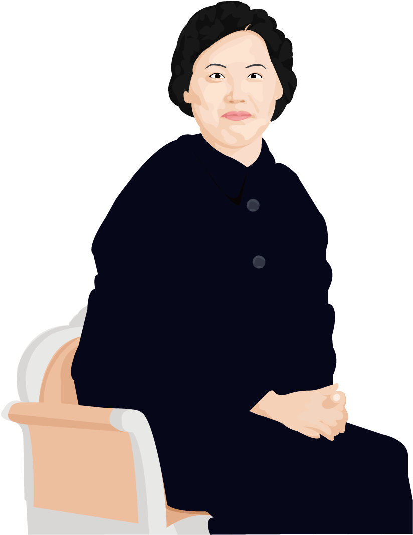Manspreading Cartoon The On A - امراة عجوز جالسة على كرسي (1134x1134), Png Download