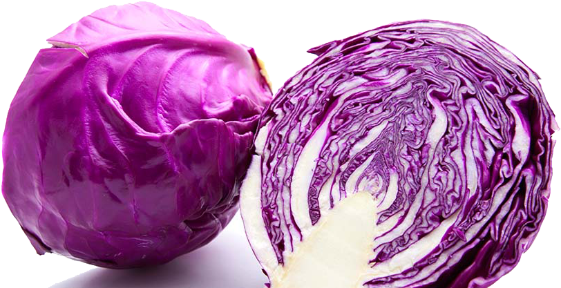 Purple Cabbage Png Image - Purple Cabbage (997x450), Png Download