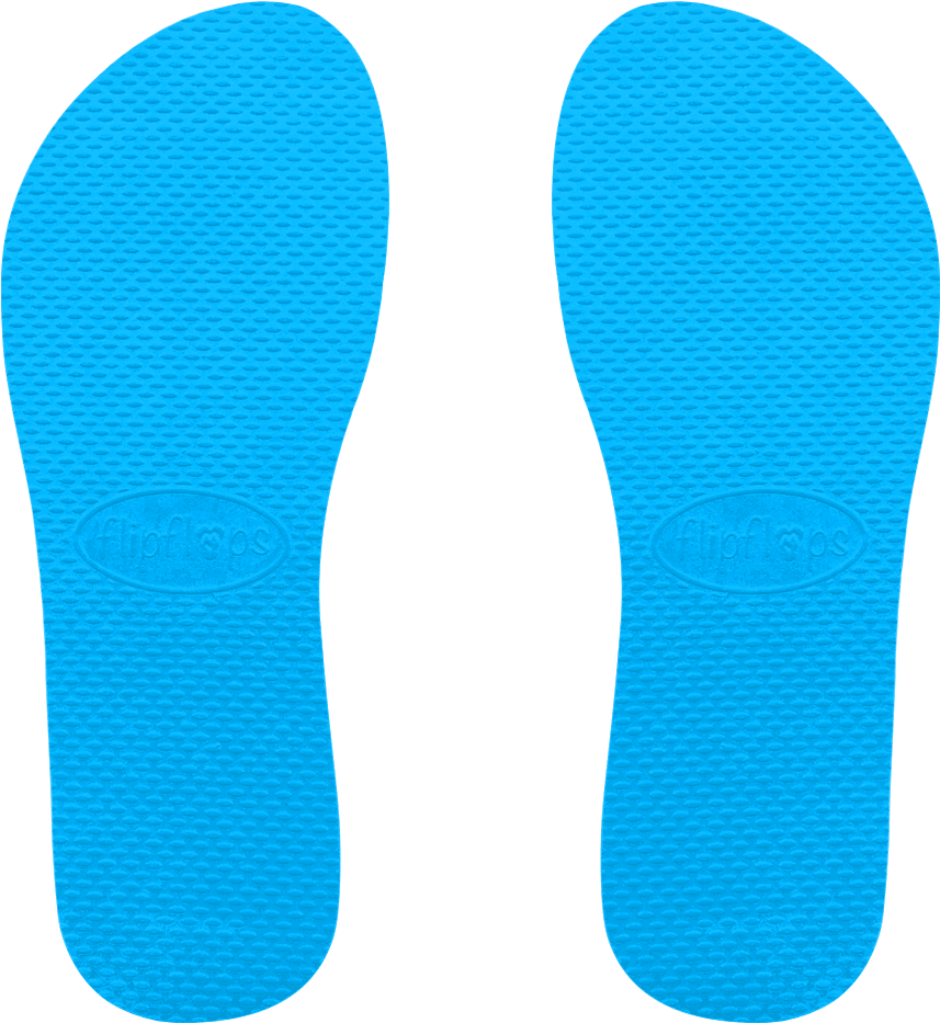 Blue - Flip-flops (1000x1000), Png Download