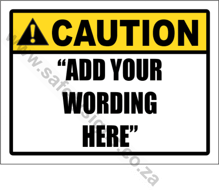 Custom Caution Sign - Sign (750x750), Png Download