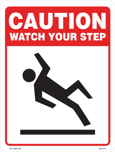 Caution Slippery When Wet Industrial Styrene Sign - Signs (600x600), Png Download