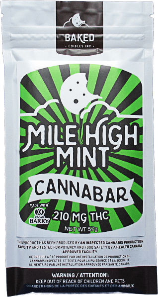 Mile High Mint Cannabar Written On A White, Green And - Cannabis (600x750), Png Download
