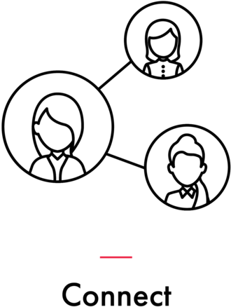 Connect With Female Entrepreneurs - Circle (750x552), Png Download