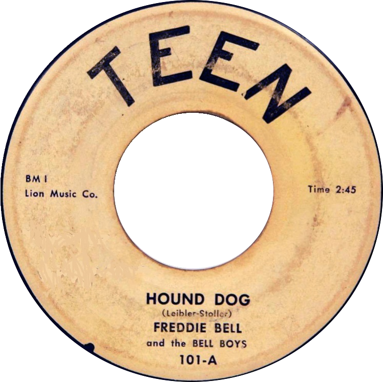 Hound Dog By Freddie Bell And The Bellboys - Freddie Bell & The Bellboys Hound Dog (748x745), Png Download