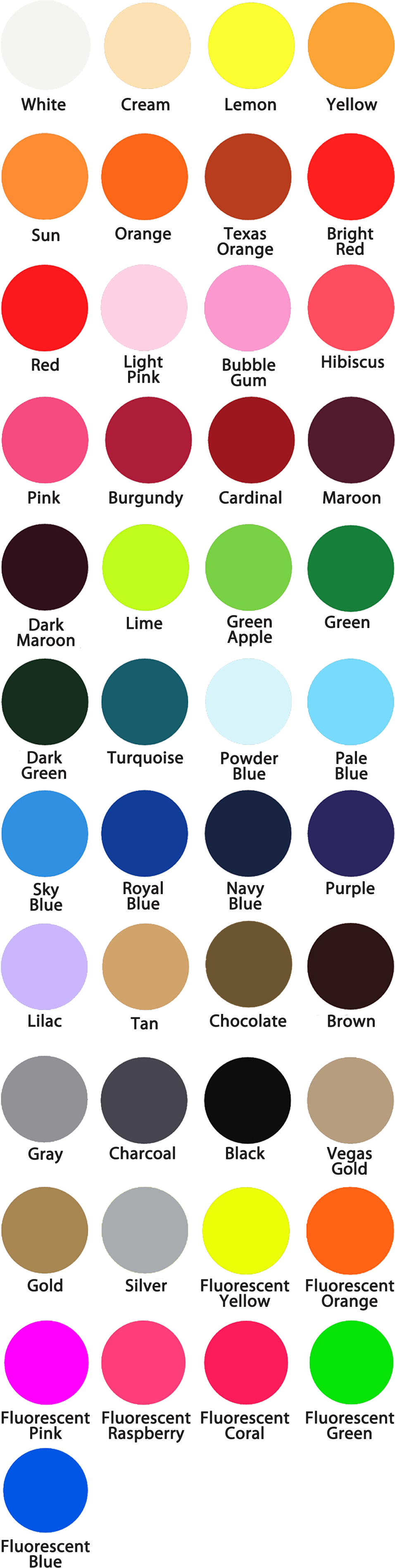 Download Easy Weed Vinyl - Siser Easyweed Htv Color Chart PNG Image ...