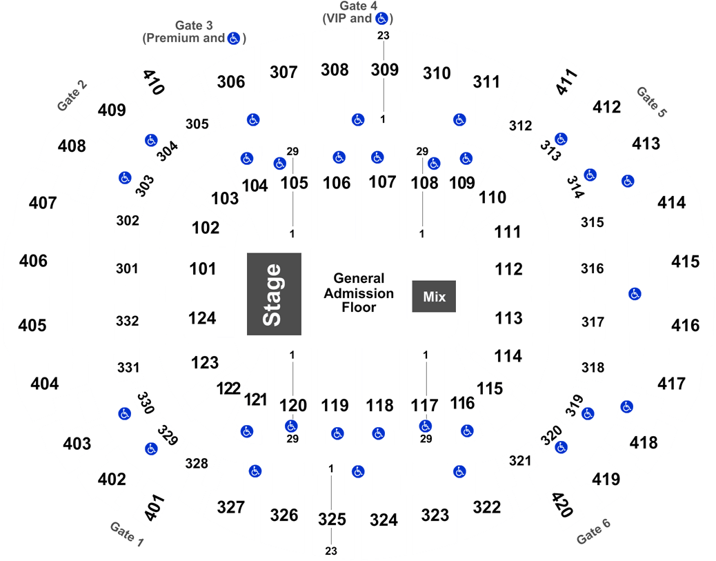American Airlines Arena Section 105 Row 5 (1050x834), Png Download