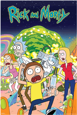 Rick And Morty - Rick Y Morty Poster (600x600), Png Download