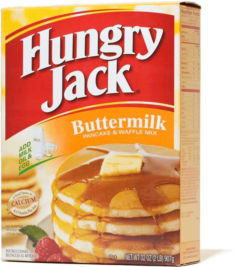 Pancake Mixes - Hungry Jack Pancake Mix 32 Oz (981x981), Png Download
