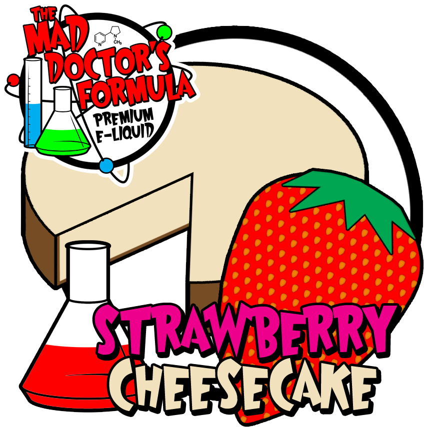 Strawberry Cheesecake 30ml - Funny Cartoon Strawberry Cheesecake (900x900), Png Download