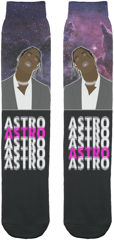 Travis Scott ﻿socks - Hockey Sock (1024x1024), Png Download