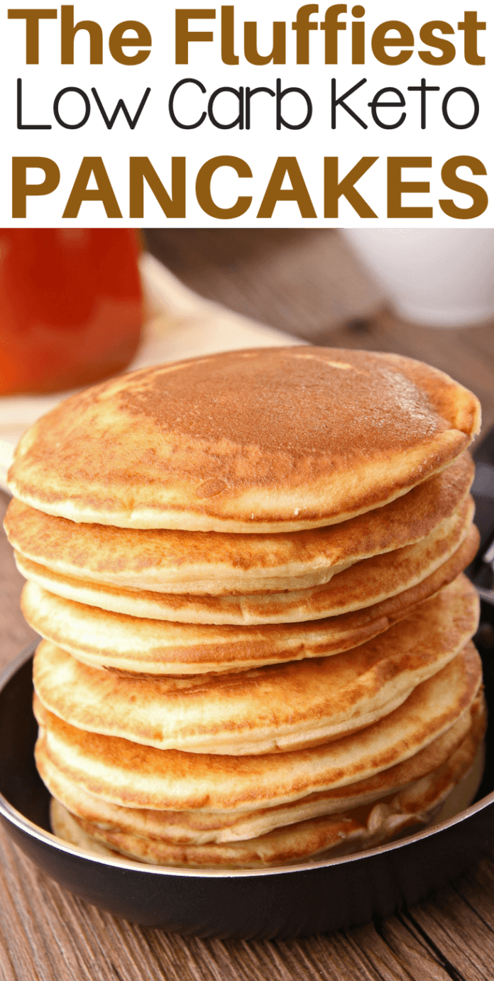 Best Light & Fluffy Low Carb Keto Pancake Recipe For - Pancake (696x1382), Png Download
