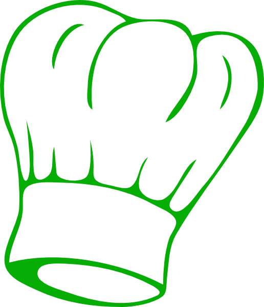 Chef Hat Green Clip Art At Clkercom Vector Clip Art - Green Chef Hat Clip Art (516x599), Png Download
