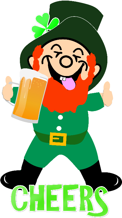 Browse Irish Gifts By Designmarketshop Zippi - Leprechaun Cheers (666x800), Png Download