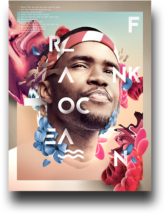 Graphic Design Digital Art Frank Ocean Kendrick Lamar - Poster (600x783), Png Download
