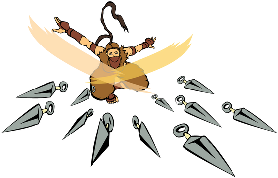 Rain Street Fighter Decal - Cartoon (600x600), Png Download