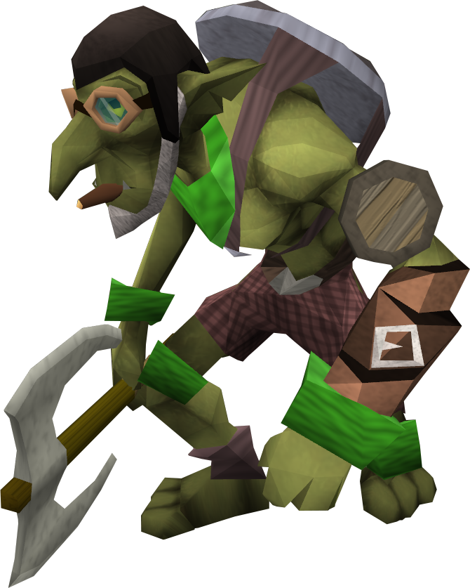 Goblins' Revengeful Attack - Level 3 Goblin Runescape (670x837), Png Download