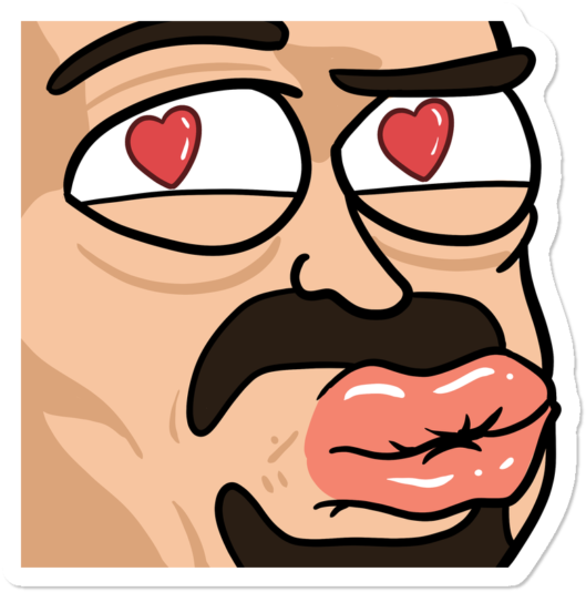 Danduck Valentines Day Special Edition Sticker Sticker (650x650), Png Download