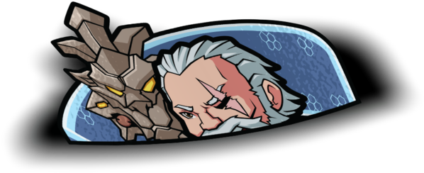 Reinhardt Stonehardt Peeker Sticker - Illustration (1280x1280), Png Download