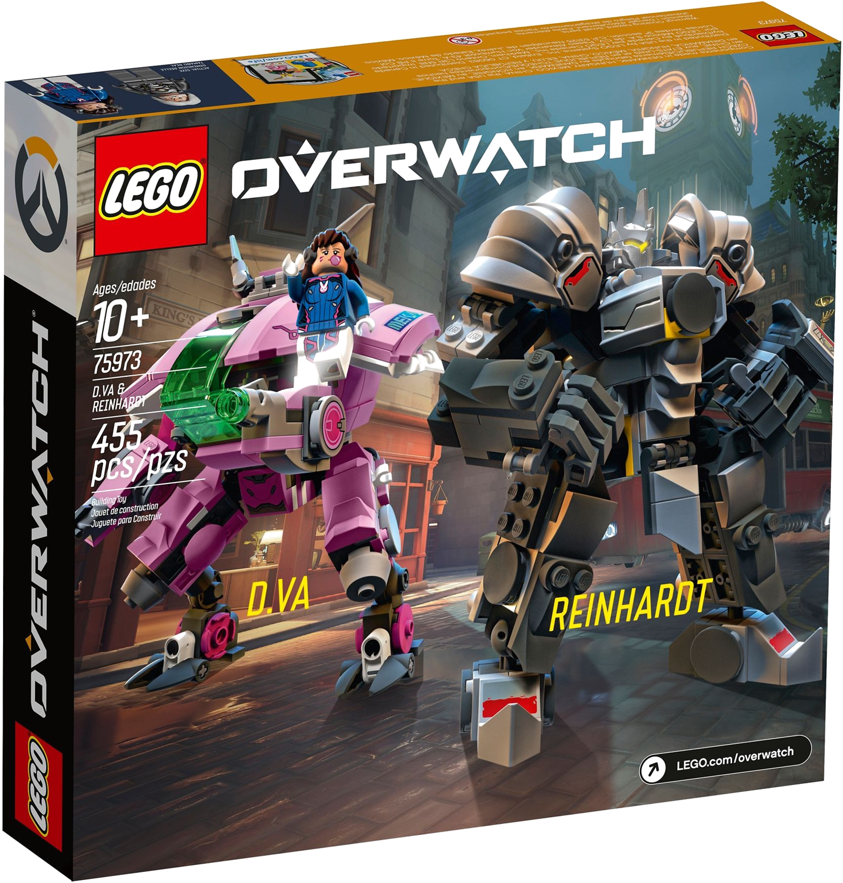 Va & Reinhardt - Lego Overwatch Dva Reinhardt (1674x1755), Png Download