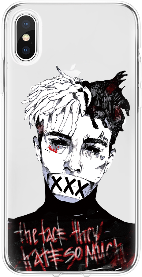 Xxxtentacion Cartoon (500x1000), Png Download