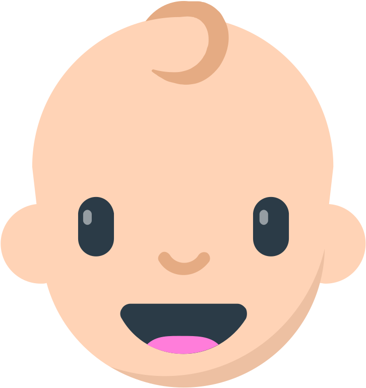 File - Fxemoji U1f476 - Svg - Cara De Bebe Png (1024x1024), Png Download