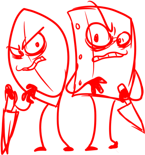 Bfb Evil Leafy Tumblr - Cartoon (500x666), Png Download