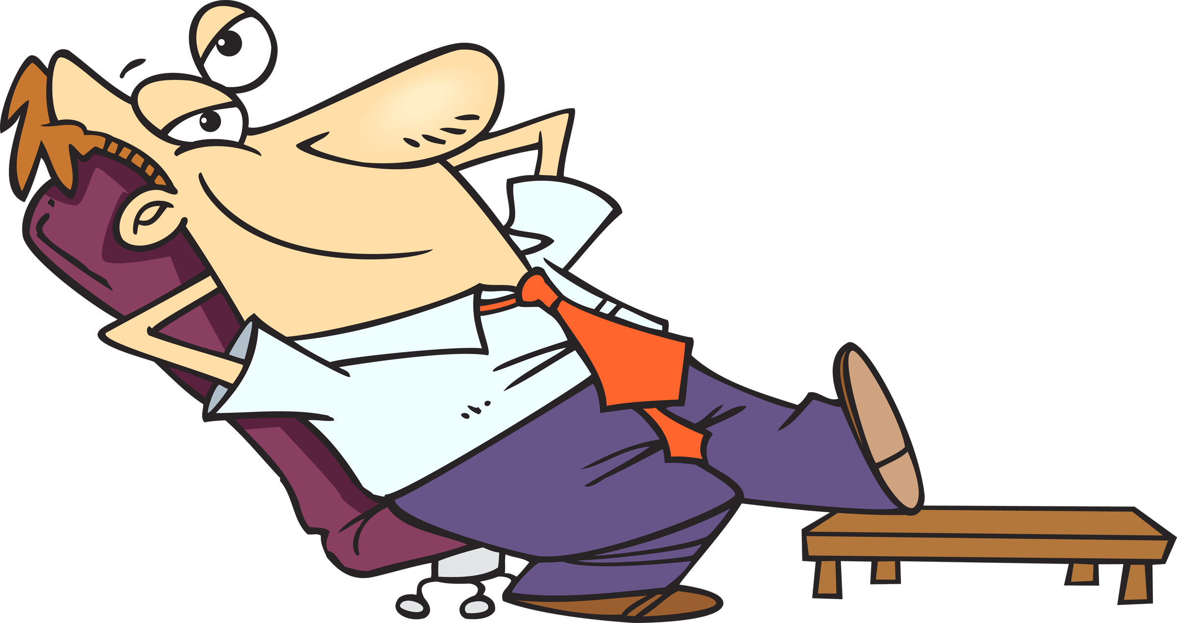Relaxation Clip Art - Transparent Relaxation Clip Art (2400x1272), Png Download