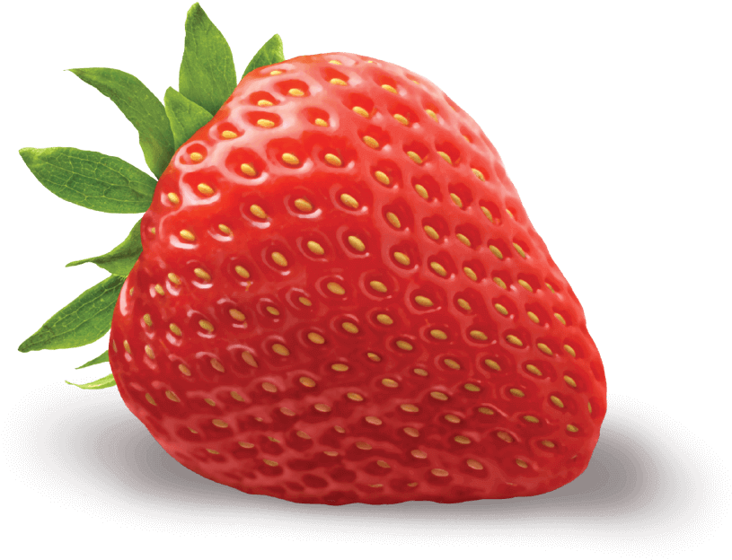 Strawberry Ingredients - Strawberry (833x653), Png Download
