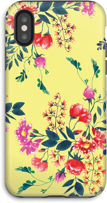 Yellow Flower Bouquet Case Iphone X Tough - Iphone (499x800), Png Download
