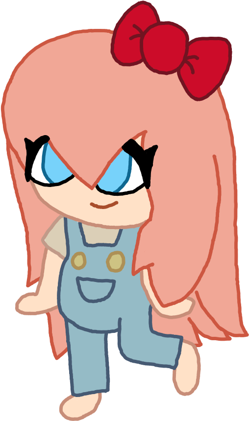 Lil' Sayori - Cartoon (524x879), Png Download