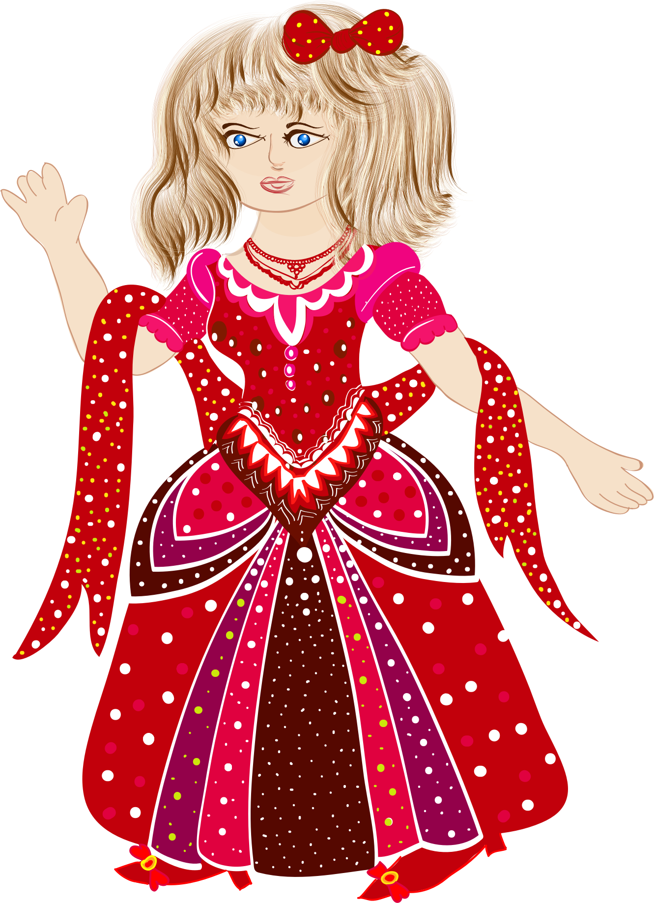 This Free Icons Png Design Of Decorative Princess Doodle (1331x1837), Png Download