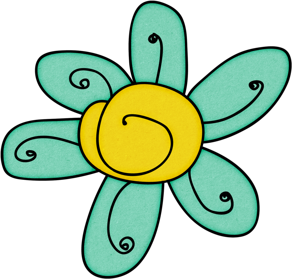 Doodle Flower Flower Doodles, Flower Art, Clip Art, - Flower (1005x961), Png Download