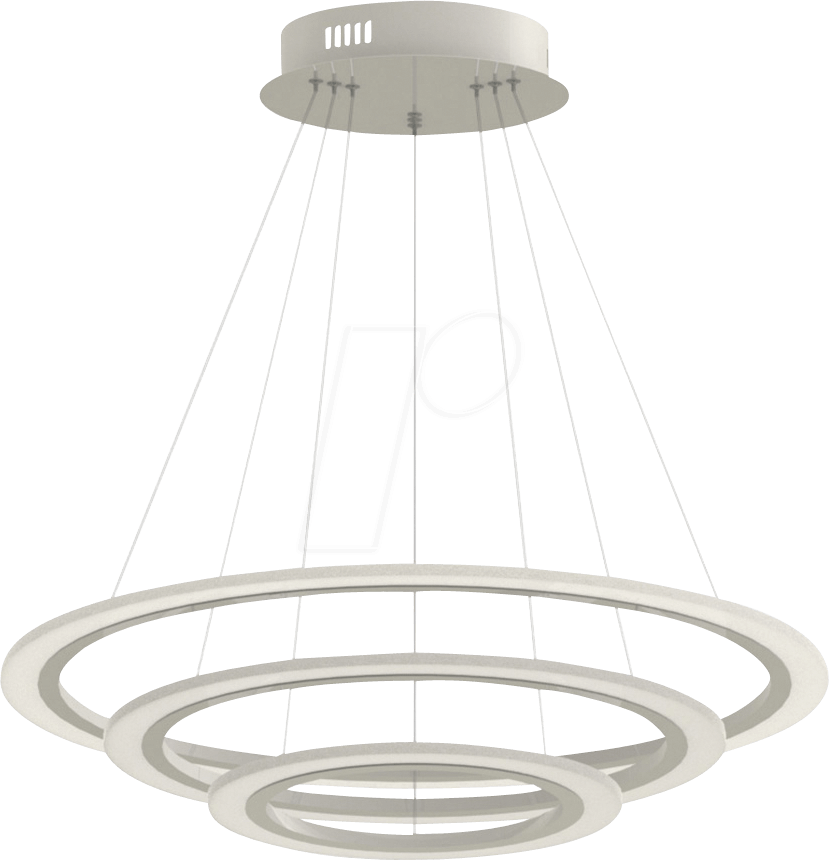 Chandelier, 3 Steps, 70 W, 4900 Lm, 4000 K, Circular - 3911 V Tac (829x860), Png Download