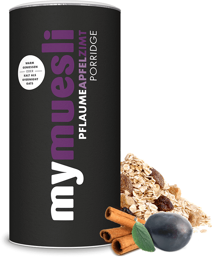 Product Porridge Pflaumeapfelzimt - Mymuesli Porridge Schoko Banane (750x849), Png Download