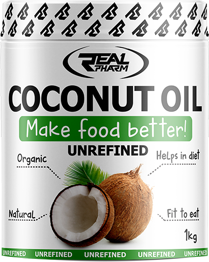 Real Pharm Coconut Oil (600x646), Png Download