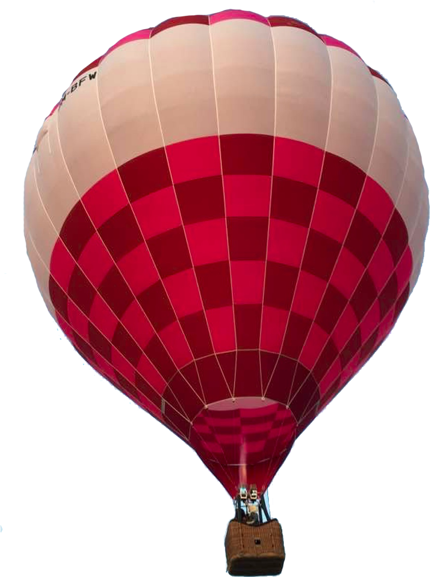 Moon - Hot Air Balloon (897x1238), Png Download