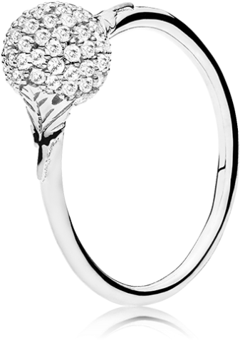 White Sapphire In 925 Sterling Sliver - Pre-engagement Ring (988x988), Png Download