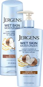 Oil-infused Moisturizer With Hydrating Coconut Oil - Jergens Wet Skin Moisturizer Reviews (150x300), Png Download