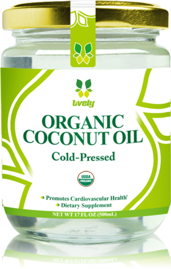 Organic Coconut Oil (500ml) - Preserved Food (858x1200), Png Download