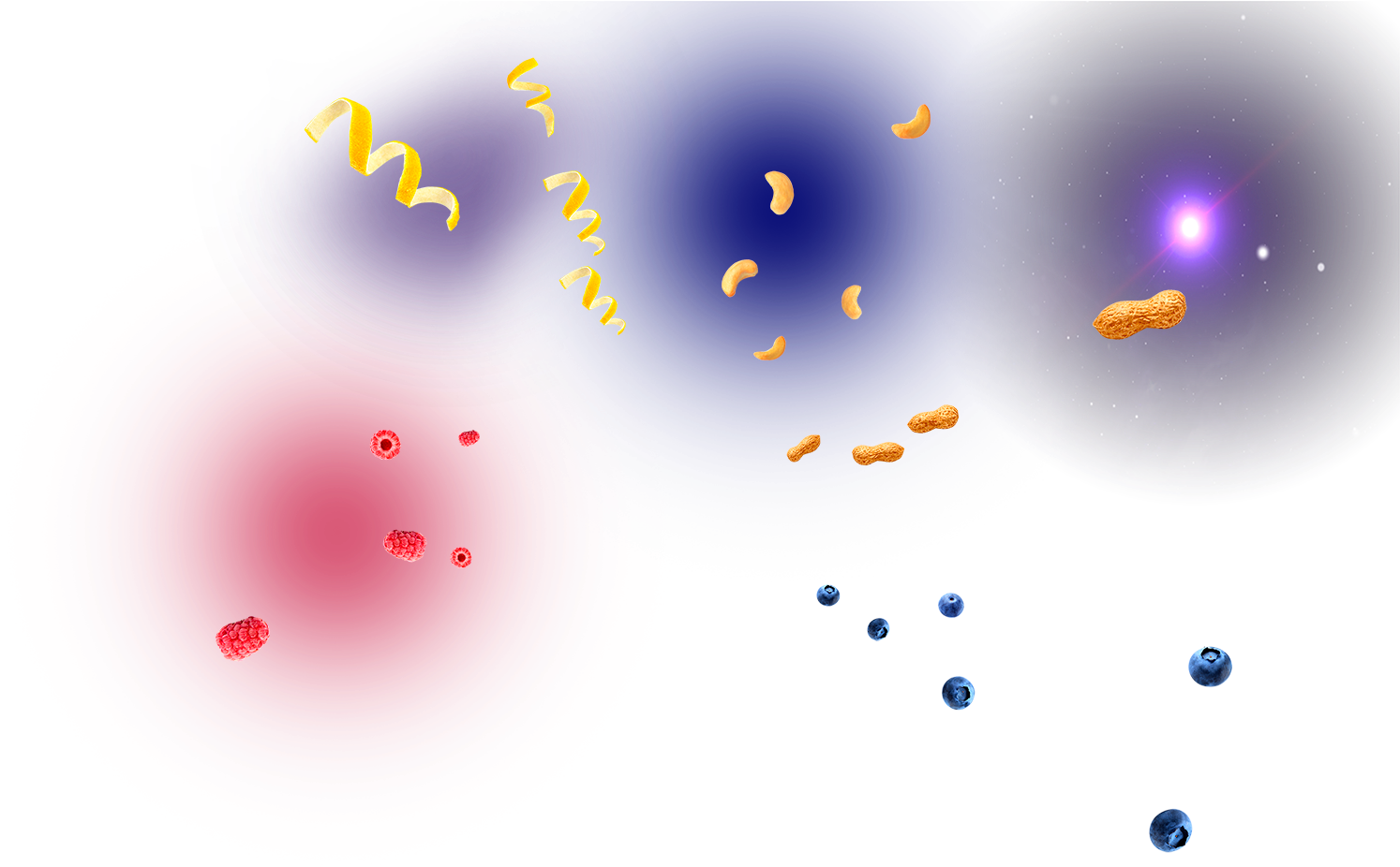 Just Fruit And Nuts Smooshed Together - Colorfulness (1493x996), Png Download