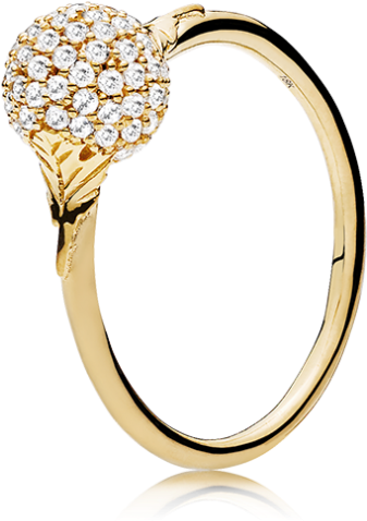White Diamonds In 18k Yellow Gold - Pre-engagement Ring (988x988), Png Download