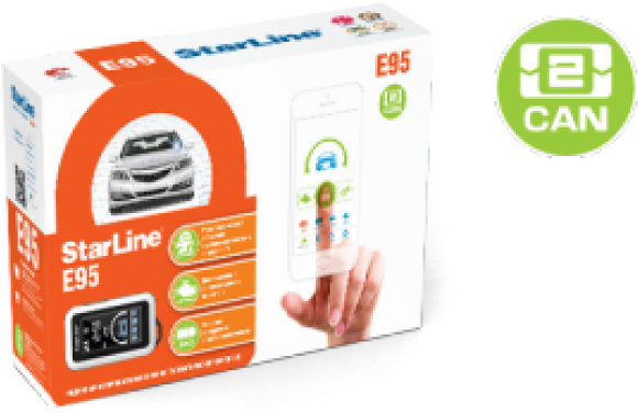 E95 Bt-650x489 - Сигнализация Starline A93 2can Lin (650x489), Png Download