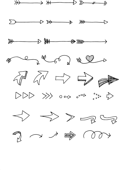Medium Image - Hand Drawn Arrow Png Free (502x714), Png Download
